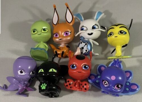 Miraculous Ladybug Kwami Set 8 Trixx Pollen Plagg Tikki Nooroo Wayzz Duusu  Fluff