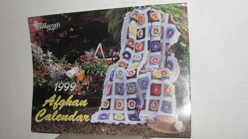 1999 NEEDLECRAFT SHOP AFGHAN CALENDAR PATTERN BOOKLET - Picture 3 of 17