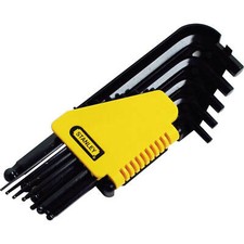 Image of Stanley 12 Piece Ball End Hexagon Allen Key Set Imperial