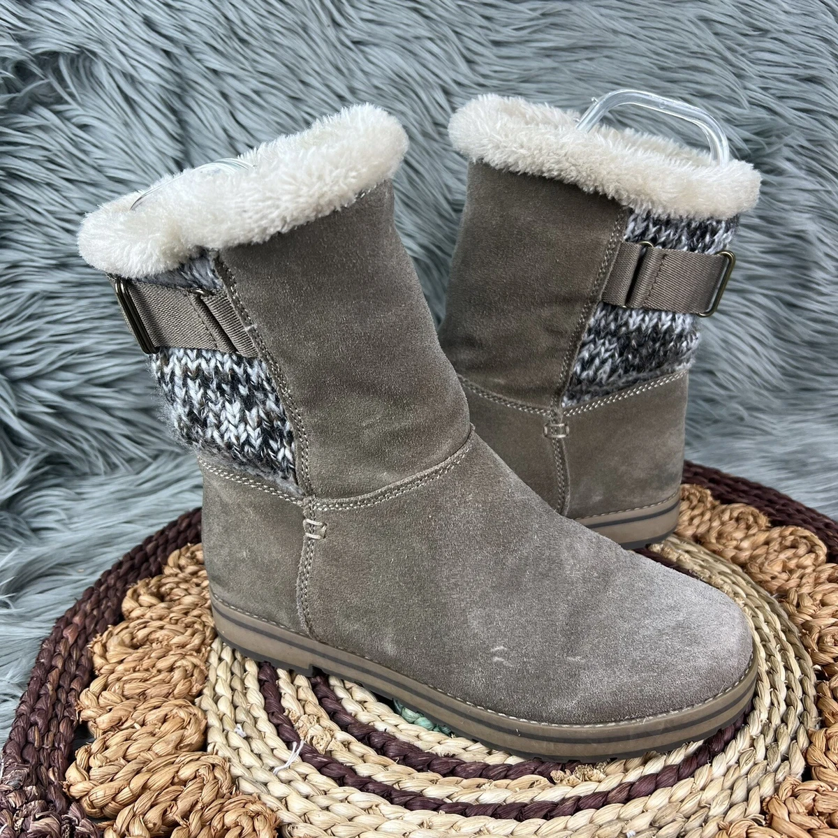 White mountain fur lined boots sale