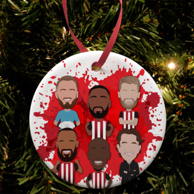 Brentford 2024-25 Splash Vector Heroes Christbaumschmuck Kugel Keramik