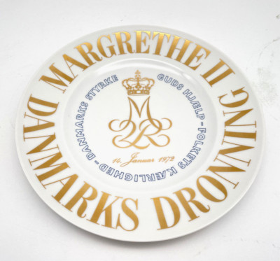Sammelteller Margrethe II Danmarks Dronning - Bing & Grondahl Cophagen ca. 25cm