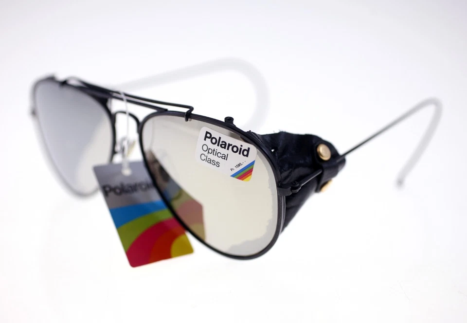 Polaroid 4563B vintage unisex pilot-style lightweight mirrored sunglasses-1980s Foto 2 de 4