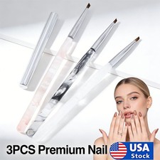 3 PCS Nail Art Design Dotting Painting Drawing Polish Brush Pen Tools Acrylic