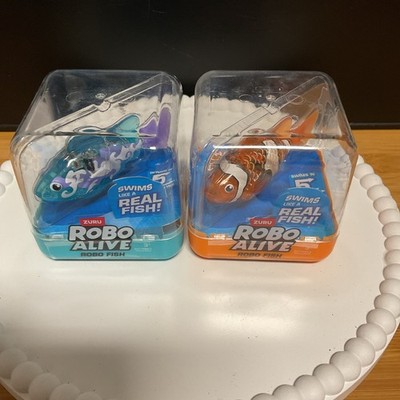 Robo Alive Swimming Fish by Zuru (Orange/Teal 2 Pack) NEW  