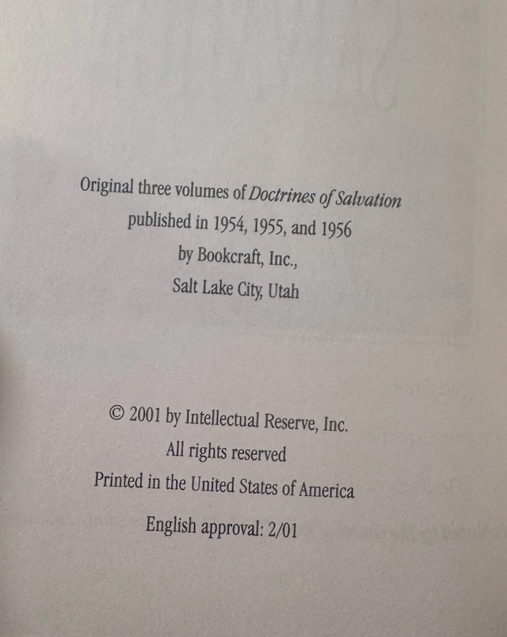 Sermons & Writings of Joseph Fielding Smith, LDS President - FINE BINDING - 2001 - Image 3 of 4