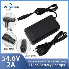 54.6V 2A Charger for 48v 53.6V 2A Li-ion Battery 13S Battery Pack Plug Connector