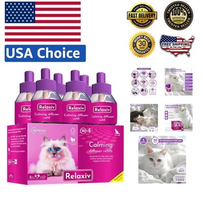 Vet-Recommended Anti-Anxiety Cat Diffuser Refill - 6 Pack for Stress Relief