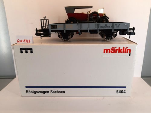 GWA1728 Märklin 5404 Spur 1 - Königswagen Sachsen beladen mit Oldtimer (Dach los | Condition: Gebraucht