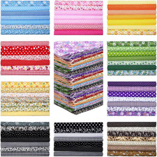 70 Pcs 10 x 10 Inch Cotton Fabric Squares Multicolor Quilting Fabric Bundles Pre