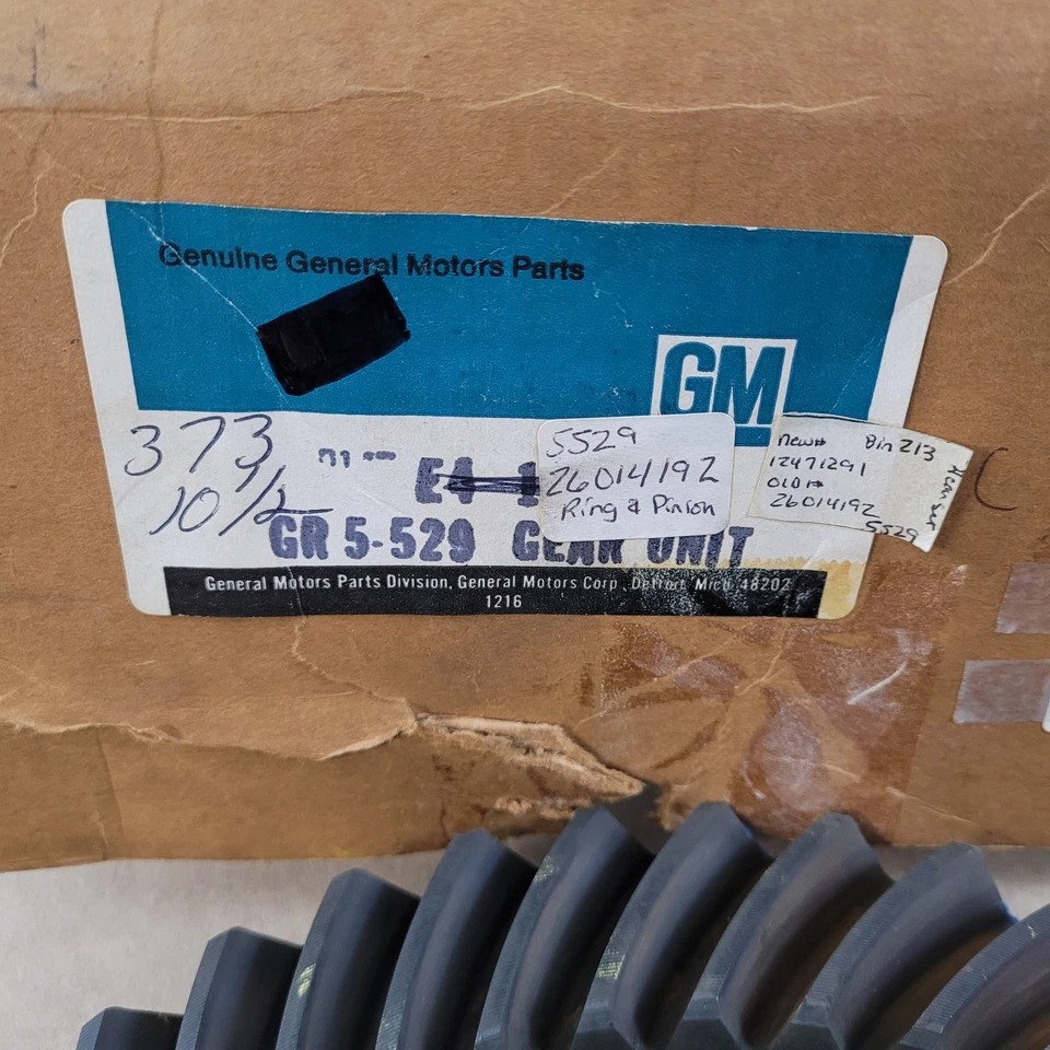 Nuevo anillo diferencial GMC y engranaje de piñón 26014192 1984-2009 camionetas Chevy GMC Foto 2 de 4