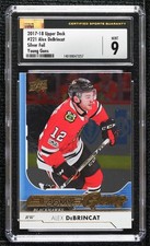 2017-18 Upper Deck Young Guns Silver Foil Alex DeBrincat #221 CSG 9 Mint 08uj