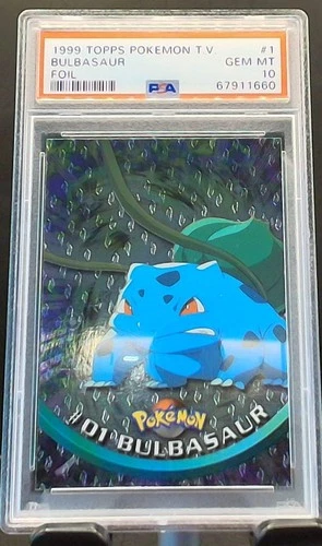 1999 Topps Pokémon TV Promo - Bulbasaur (Holo Foil) PSA 10 Gem Mint