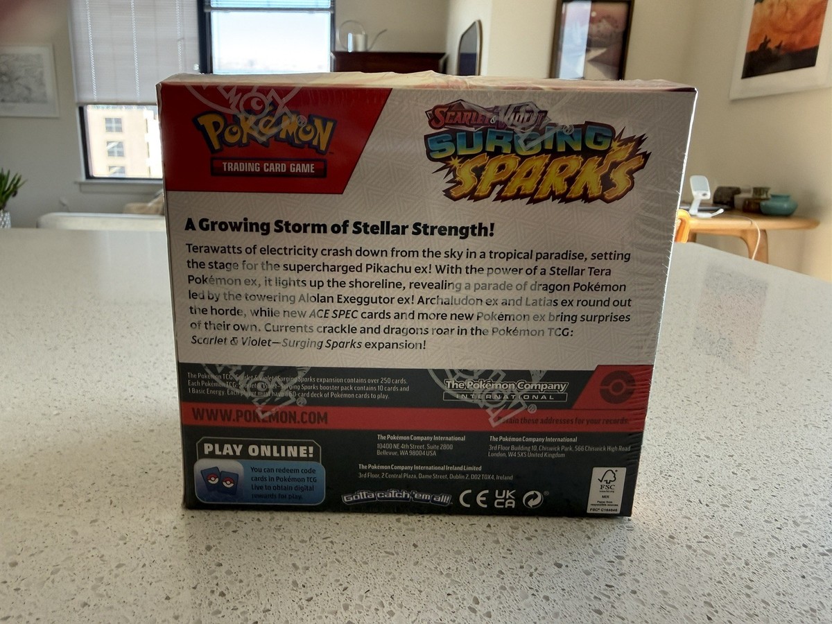 scarlet and violet surging sparks booster box 36 count Pokémon Scarlet & Violet Surging Sparks Booster pack 100x main image 1
