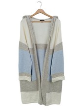MARI Cardigan Dames Veste T EU 46 gris clair-blanc cassé-bleu azur