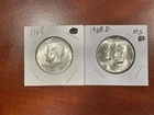 1967 and 1968 D Kennedy Half Dollars - BU and 40% Silver