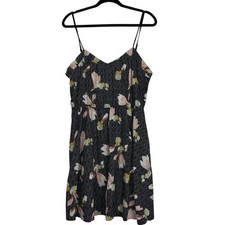 Kimchi Blue Dress Women’s Large Black Floral Sleeveless Urban Outfitters