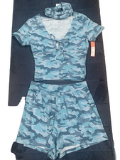 Colsie womens or girls shorts , top and headband set