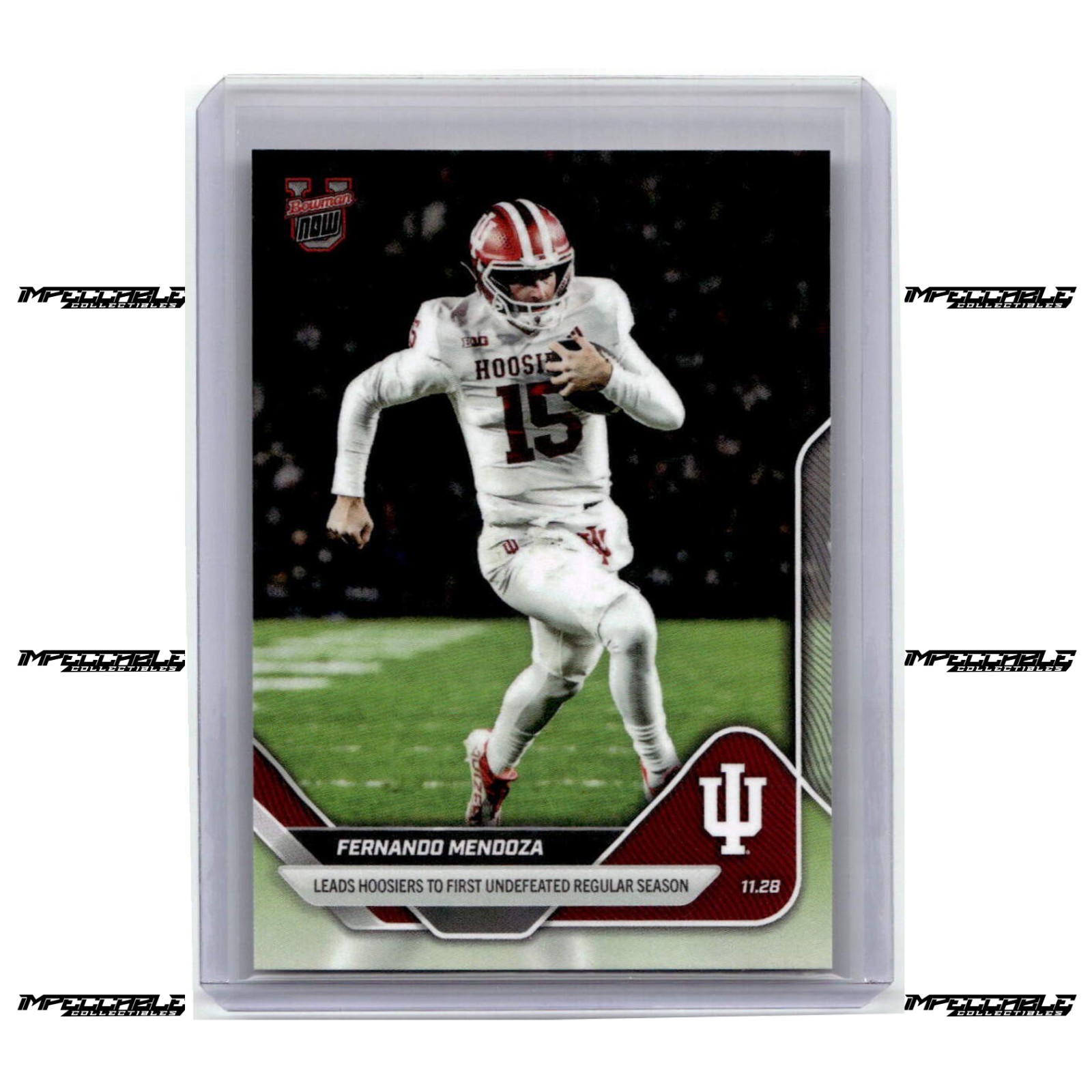 2025 Bowman U Now - #52 Fernando Mendoza Rookie /2009 Undefeated Season