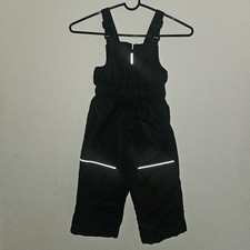 Swiss Tech Toddler 2T Ski Snow Bibs Overalls Snow Pants Solid Black
