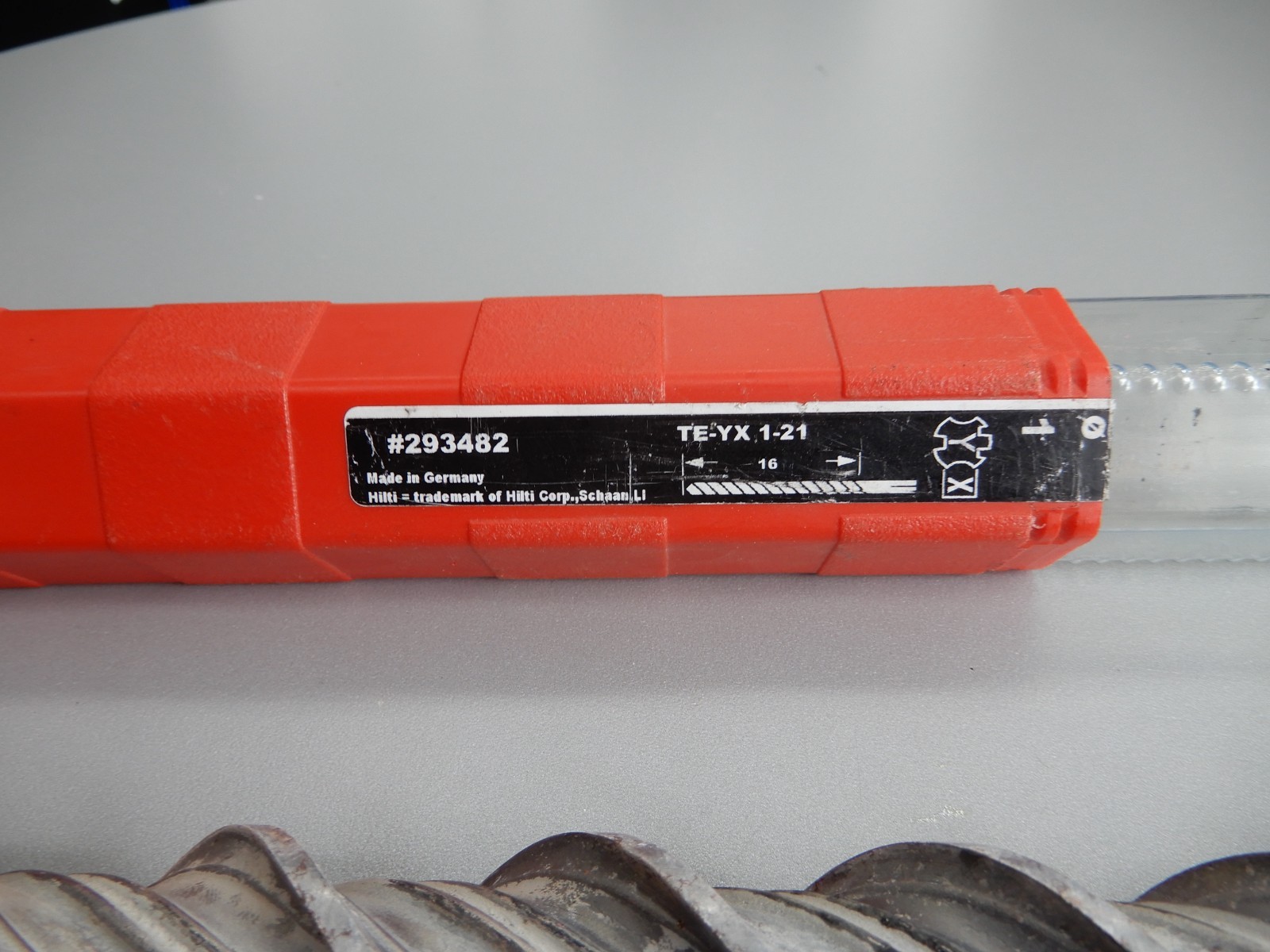 Hilti TE-YX 1-21 #293482 Concrete Rotary Hammer Drill bit 1 inch DIA 21” Long