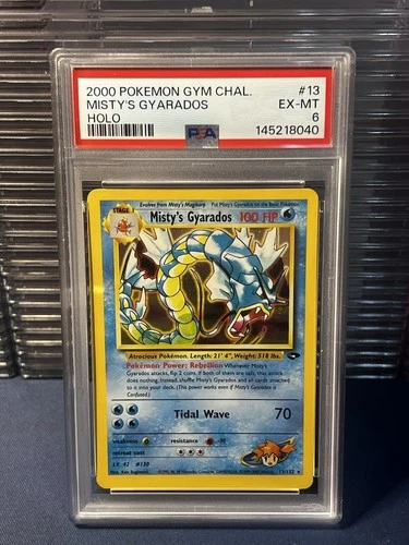 Pokémon TCG Misty's Gyarados Holo Rare Gym Challenge 13/132 PSA 6