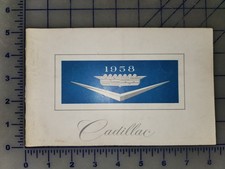 1958 Cadillac Owners Manual Original Fleetwood Eldorado Sixty Two Deville 1958 Cadillac Owners Manual Original Fleetwood Eldorado Sixty Two Deville