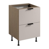 Basisunterschrank KüChenschrank 2 Schubladen Holzschrank Stauraumschrank