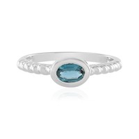 Cavill Ring Sterlingsilber Damen Kyanit 0,88Ct Oval Platiniert TüRkisblau