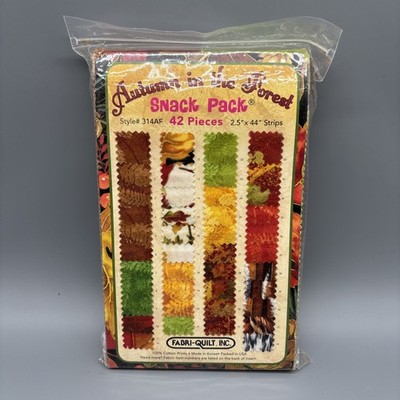 Autumn In The Forest Snack Pack Quilting Fabric 42 Pieces 2.5  X 44 Strips