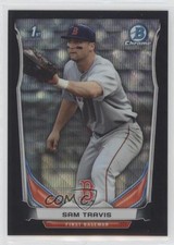 2014 Bowman Draft Chrome Black Wave Refractor Sam Travis #CDP61 0b2