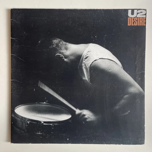 U2- Desire 1988 Island Records 12 Inch Vinyl Single In Gatefold Picture Sleeve