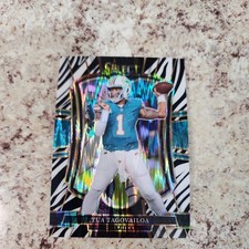 2025 Panini Select Tua Tagovailoa Zebra Prizm SSP Premier Level Dolphins 🔥