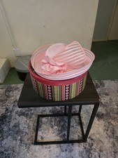 Sylvia Pink Vintage Hat Ribbon Accent