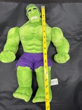 Incredible Hulk Marvel Plush 16 Inch Jointed Arms fully rotate Disney store