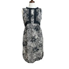 Holding Horses Suraja black & cream batik dress from Anthropologie in size 8