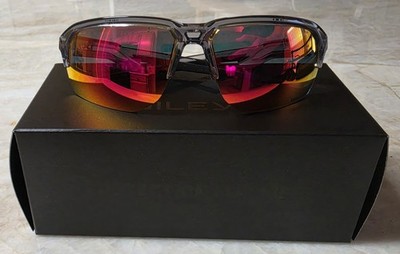 Wiley X Jakl Sunglasses  Captivate Red Mirror  Lenses / Clear Grey Frames New!! 