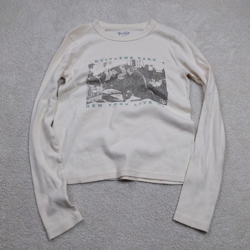 John Galt Brandy Melville Matthews Band White Long Sleeve Shirt Women's One Size