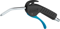 Hazet Ausblaspistole 9040P-1, 100 Mm Lange, Gebogene DüSe, 6 Bar Betriebsdruck M