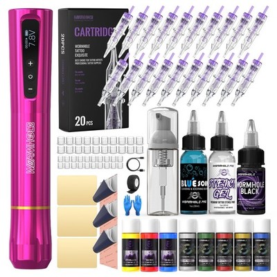 Eyebrow Microblading Tattoo Gun Kit - Professional Tattoo Pen & Brow Pencil S...