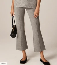 NWT Women’s J. Crew New Delaney Kickout Sweater Pant Size XL Heather Ash (Gray)