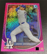 Shohei Ohtani 2025 Topps Bowman Chrome Serial Limited Pink Card Los Angeles Dod