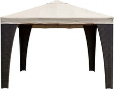 Telo Gazebo 3x3 Copertura Telo Top di Ricambio Poliestere Beige Giardini del Re
