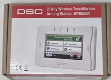New WTK5504 - DSC 2-Way Wireless TouchScreen Arming Station & transformer 