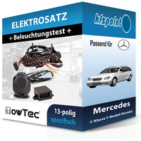 Towtec E-Satz 13Polig Fahrzeugspezifisch Passend für Mercedes C Kl. T-Modell NEU