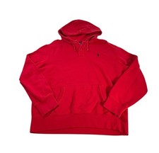 Polo Ralph Lauren Hoodie Men XL Waffle Knit Thermal Sweater Hooded Pullover VTG