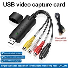 USB 2.0 Audio Video VHS to DVD VCR PC HDD Converter Adapter Digital Capture Card
