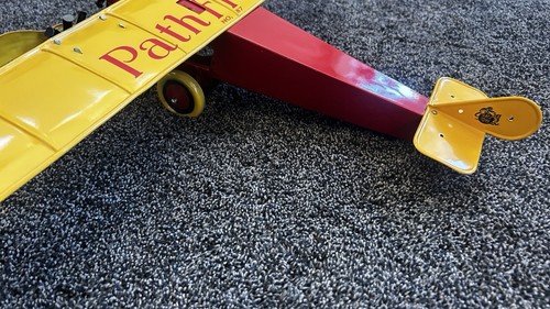 Antico aereo Katz Toys anni '30 acciaio pressato 22" apertura alare 16,5 The Pathfinder - Foto 8 di 17