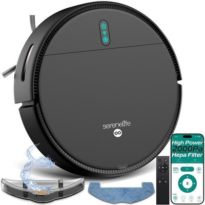Pure Clean Smart Vacuum Cleaner - Automatic Robot Cleaning Vacuum w/ App Control