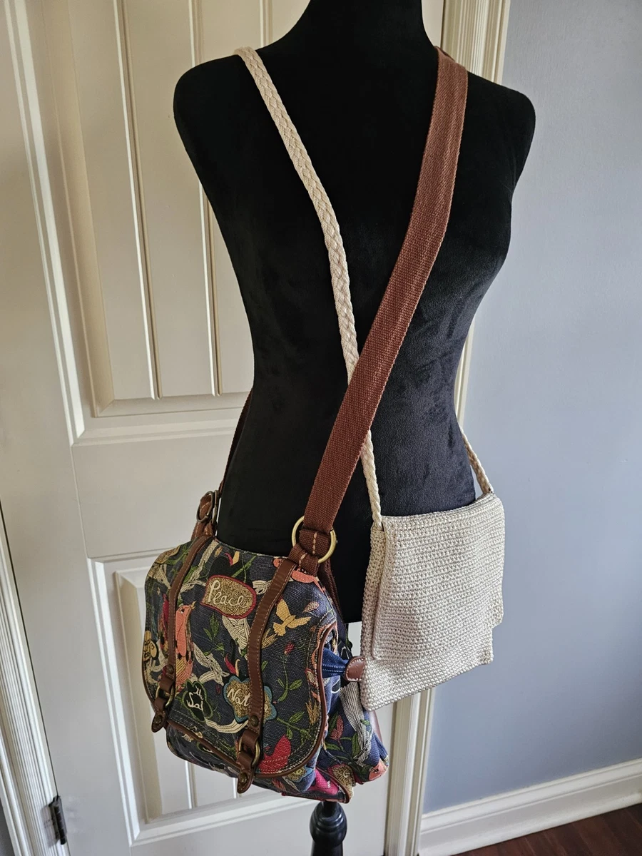 Sakroots Canvas Backpack Olive Green Spirit Desert Floral Print Laptop Bag Sakroots backpack small_town_life - Gem main image 2